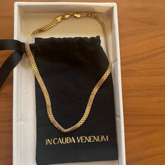 Gold plated choker/collar necklace - Picture 2 of 5